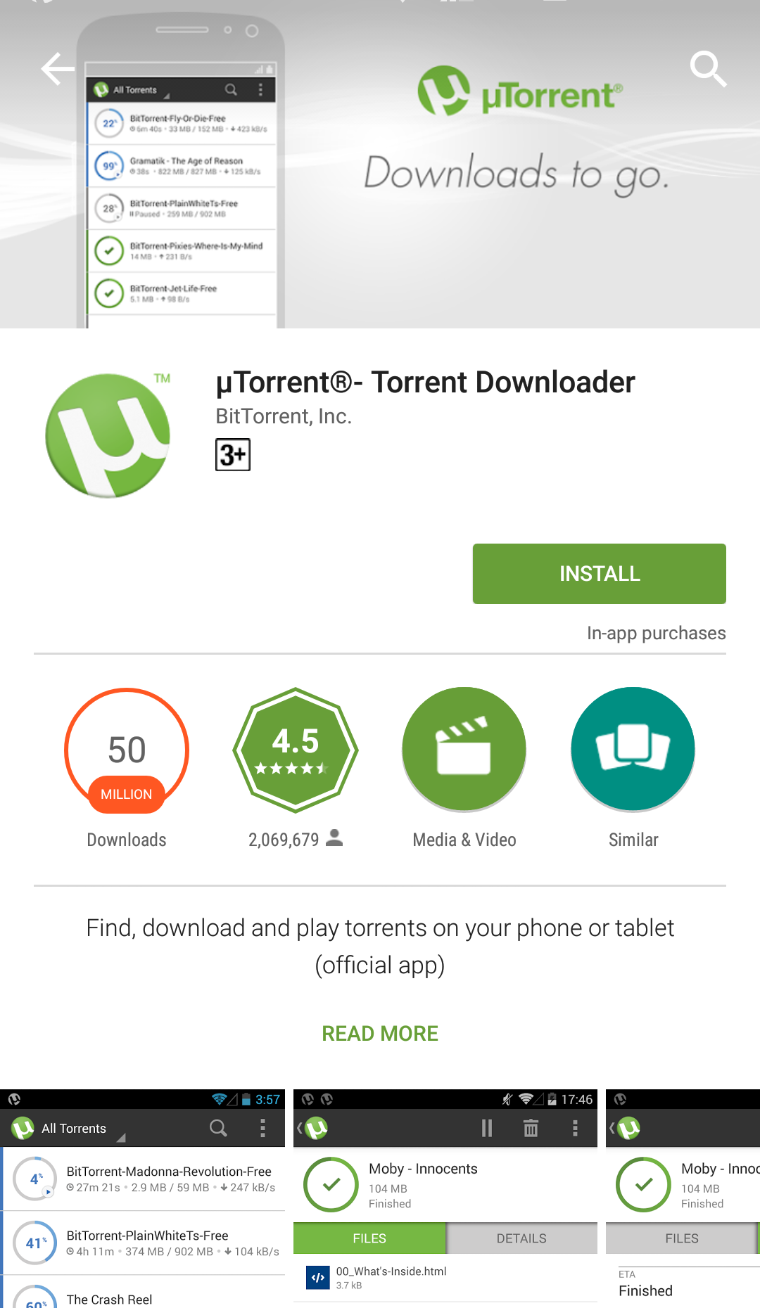 Utorrents App